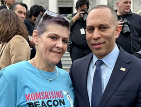 Marybeth Cochran and Hakeem Jeffries
