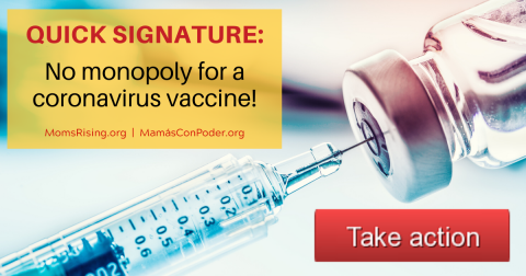 Quick signature: No monopoly for a coronavirus vaccine! 