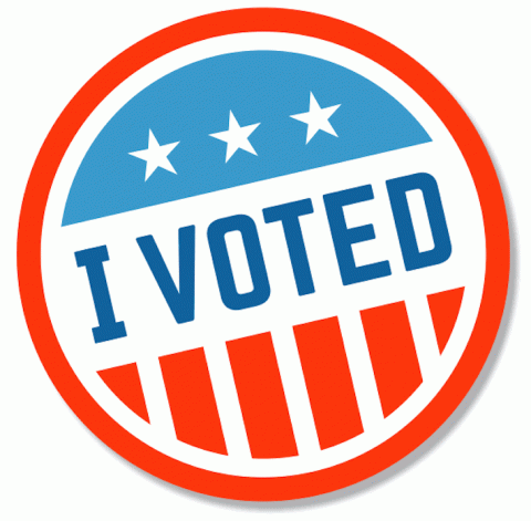 [IMAGE DESCRIPTION: A graphic image of an I Voted sticker.]