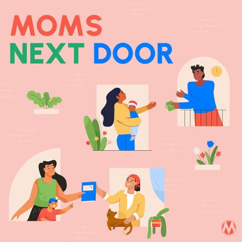 Moms Next Door Graphic