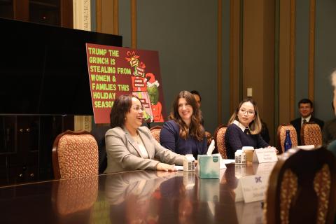 Our Connecticut member Luna Rosado shares her SNAP and Medicaid story at a DC roundtable event