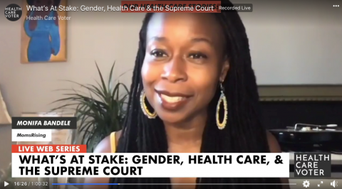Monifa Bandele Facebook Live Health Care Voters