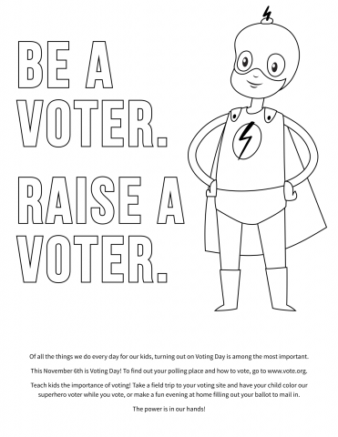 free election coloring pages