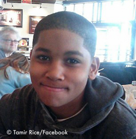 [IMAGE DESCRIPTION: Tamir Rice, a 12 year old boy, looks at the camera with a smile.]