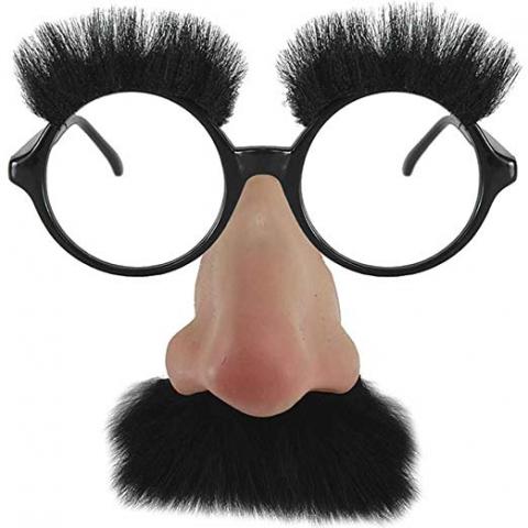 Groucho Marx glasses with fake nose and eyebrows