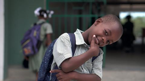 smiling young school child 