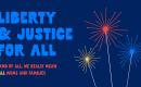 A graphic graphic celebrating the Fourth of July prompting families to sign the Mom Declaration.