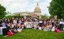 Big group of women and children at Capital Hill