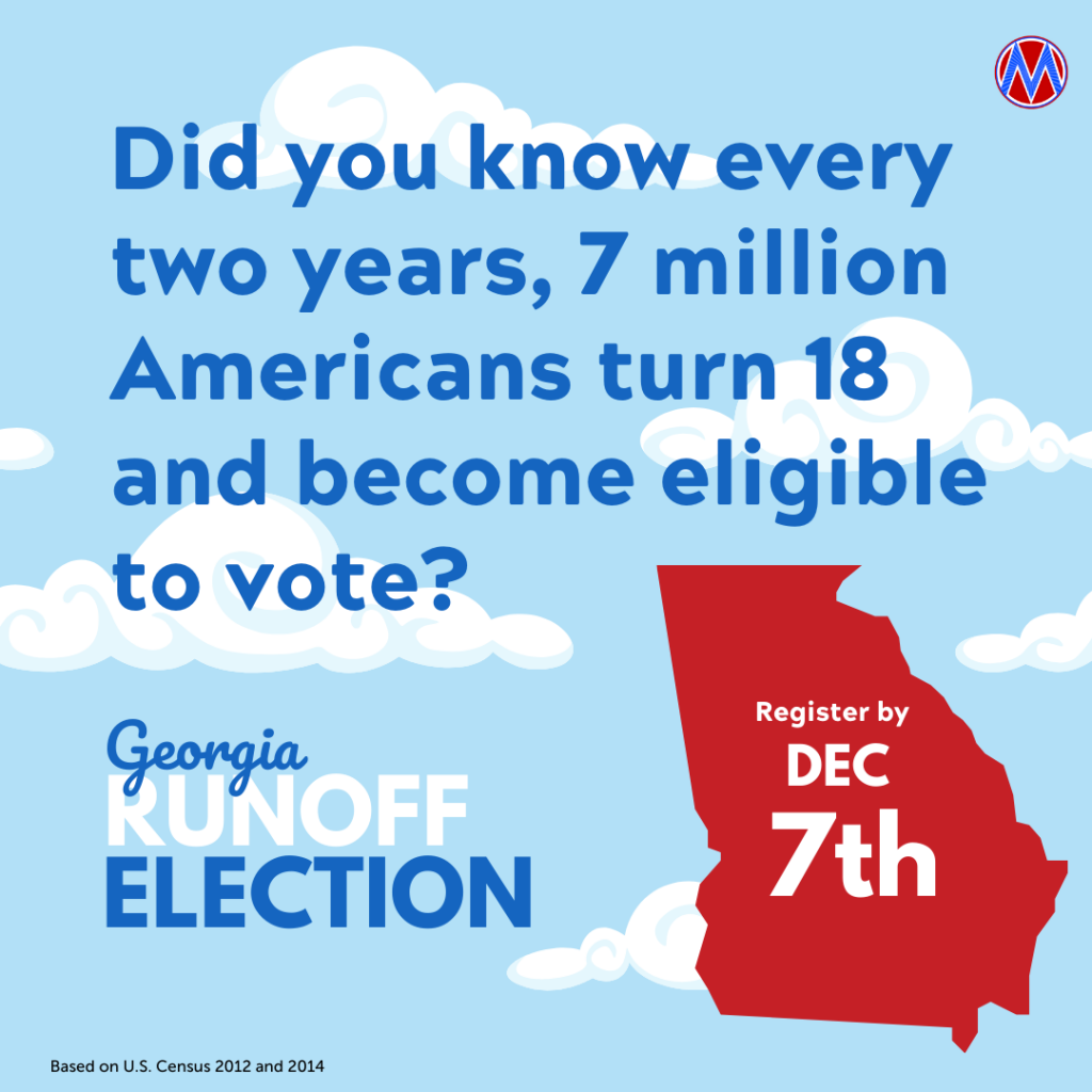 Graphic of Georgia Runoff Election Dec. 7 deadline to register to vote