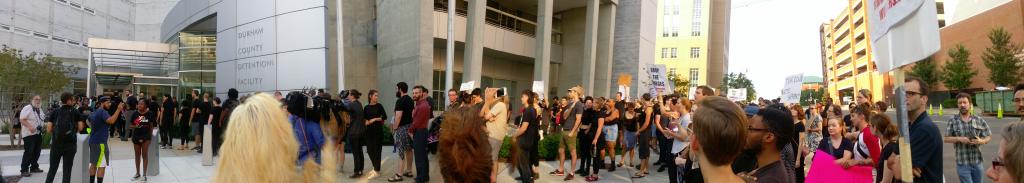 Panorama at Durham County Jail. Photo by Ruby Sinreich