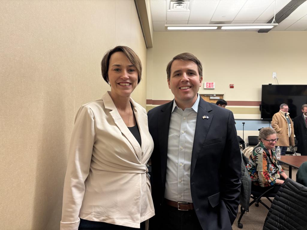 Kristen Sheppard and Representative Chris Pappas