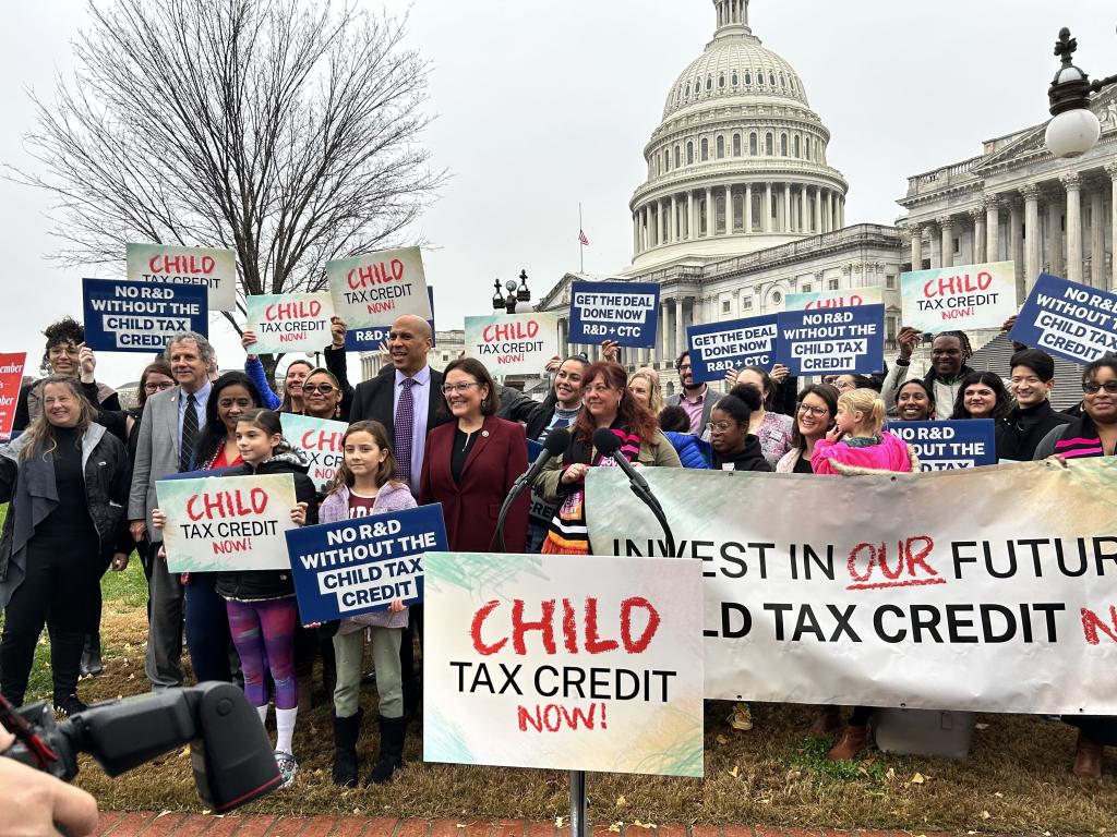 Child Tax Credit champions and advocates at our CTC press conference