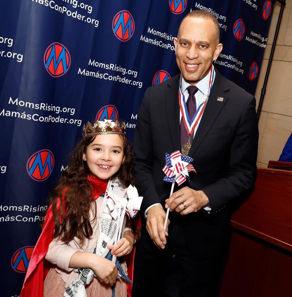 Jean's child with Leader Hakeem Jeffries