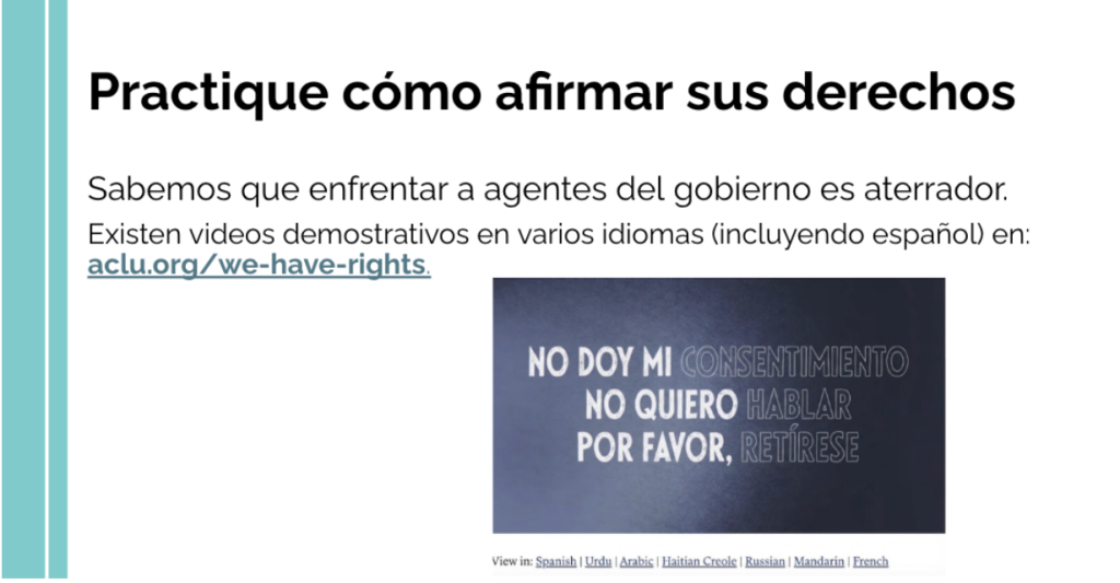 Conoce tus derechos
