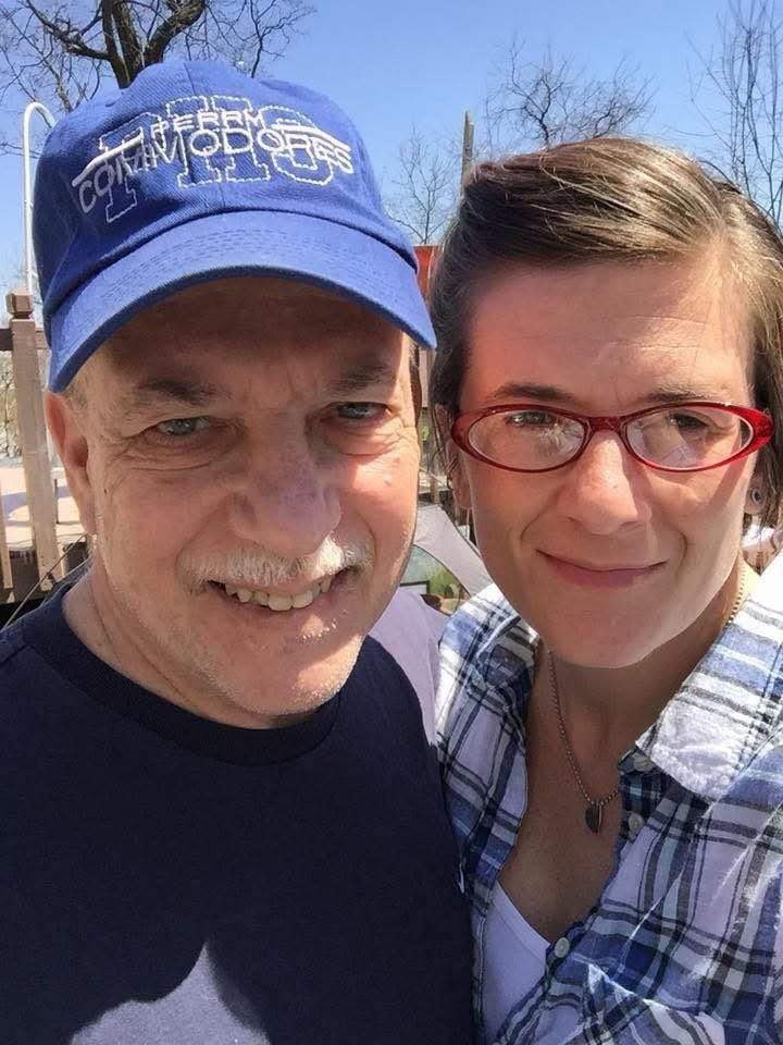 The author Jessica and her father