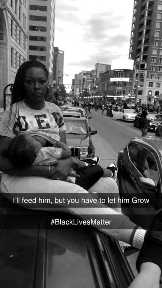 I'll feed him, but you have to let him Grow #BlackLivesMatter