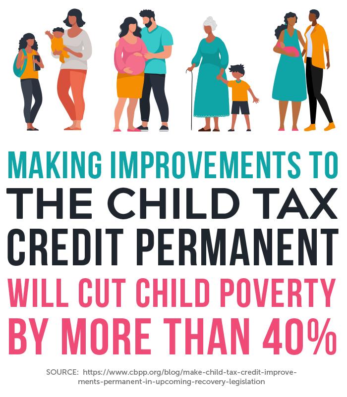 Child Tax Credit graphic from Care Economy Storybook