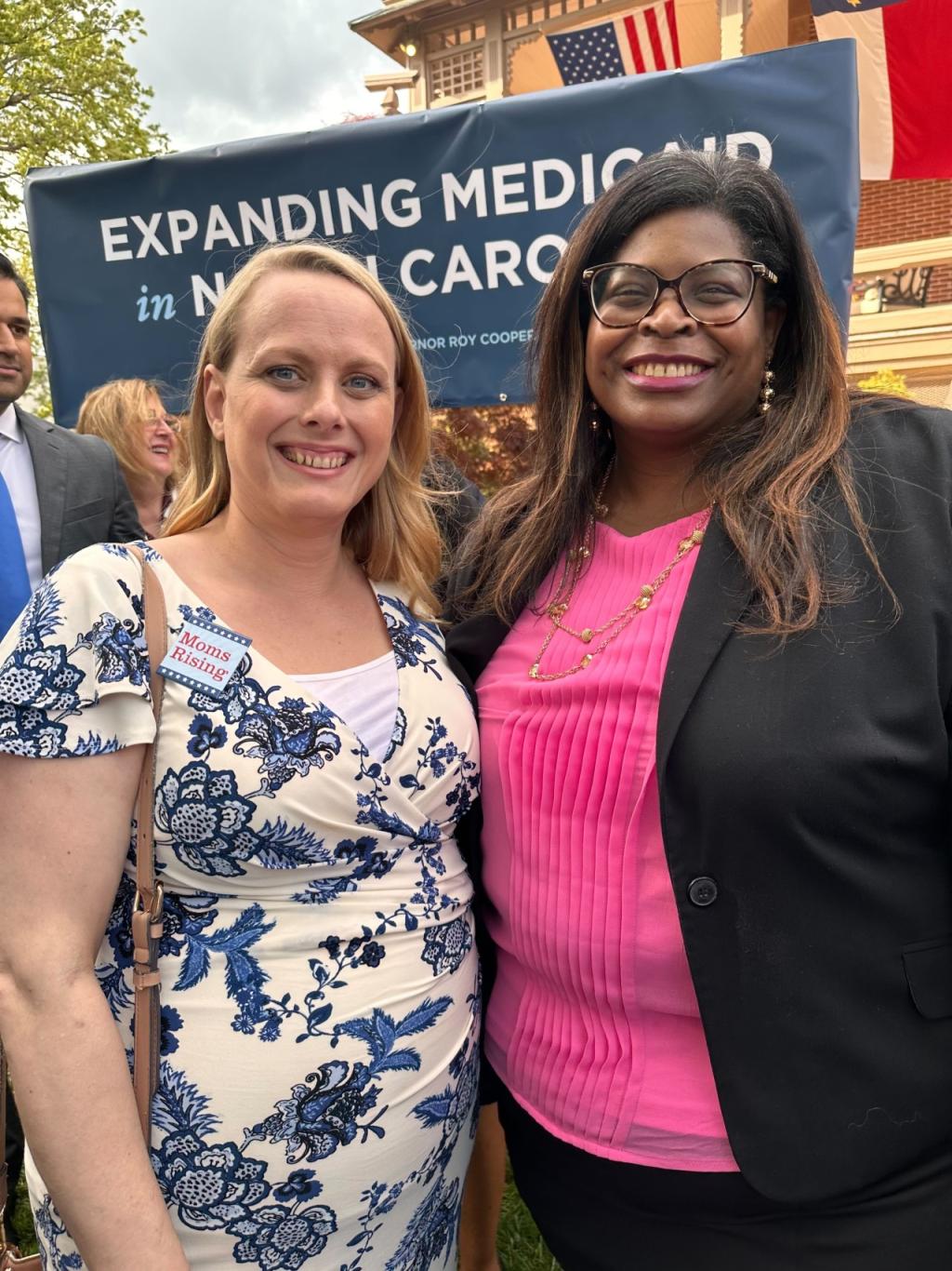 Cassandra Brooks of Little Believers Academy and Felicia Burnett of MomsRising