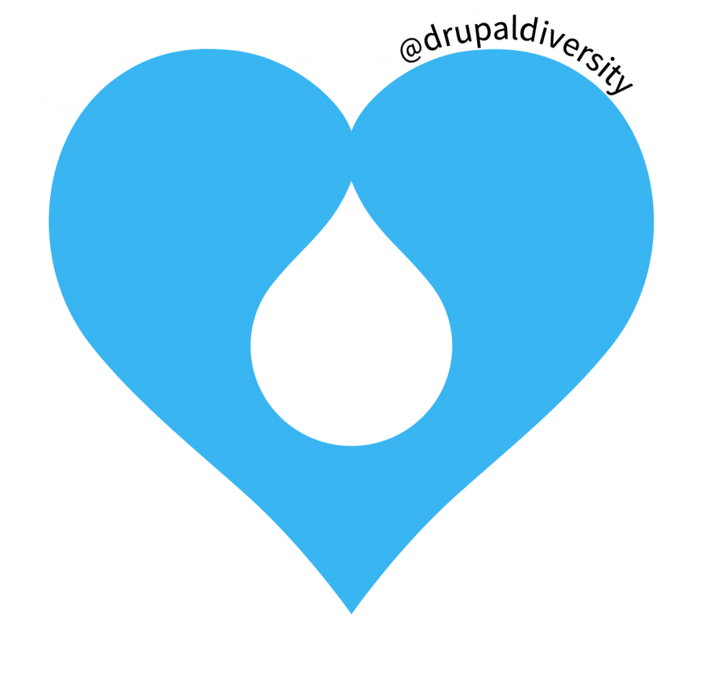 Drupal Diversity & Inclusion Heart logo