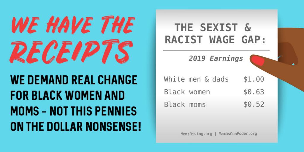 Black Women's Equal Pay Day Graphic