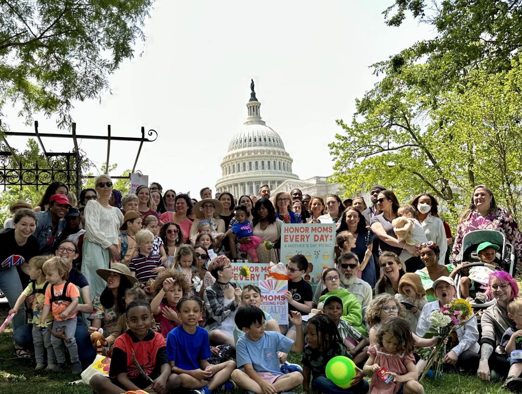 Honor Moms Every Day 2023 picnic group photo 