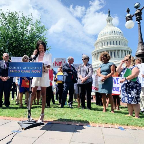 Our member Jacqueline speaking on Capitol Hill 