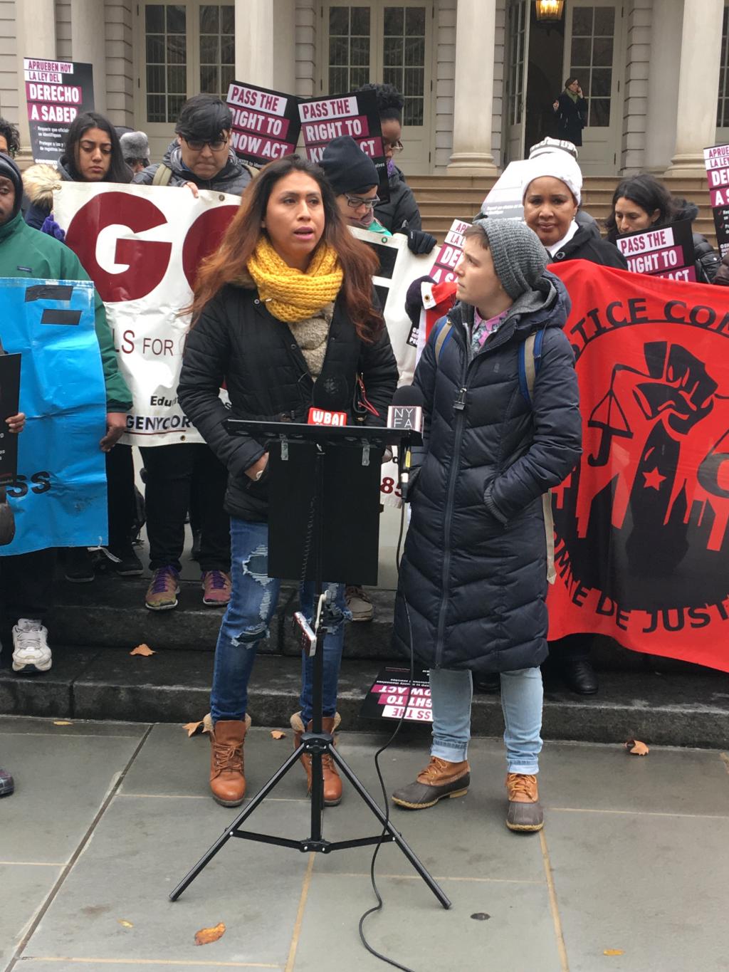 NYC City Hall: Activists Urge Lawmakers To Pass Right to 
