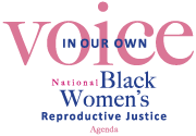 [IMAGE DESCRIPTION: A text logo for In Our Own Voice: National Black Women's Reproductive Justice]