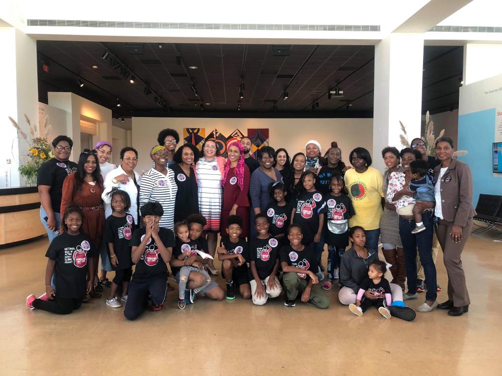 A group of Black mamas and their children gather for brunch and organizing in Jackson, MS. 