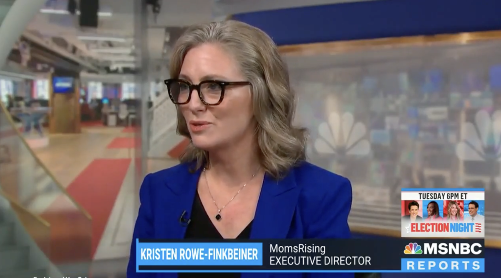 Kristin Rowe-Finkbeiner on MSNBC