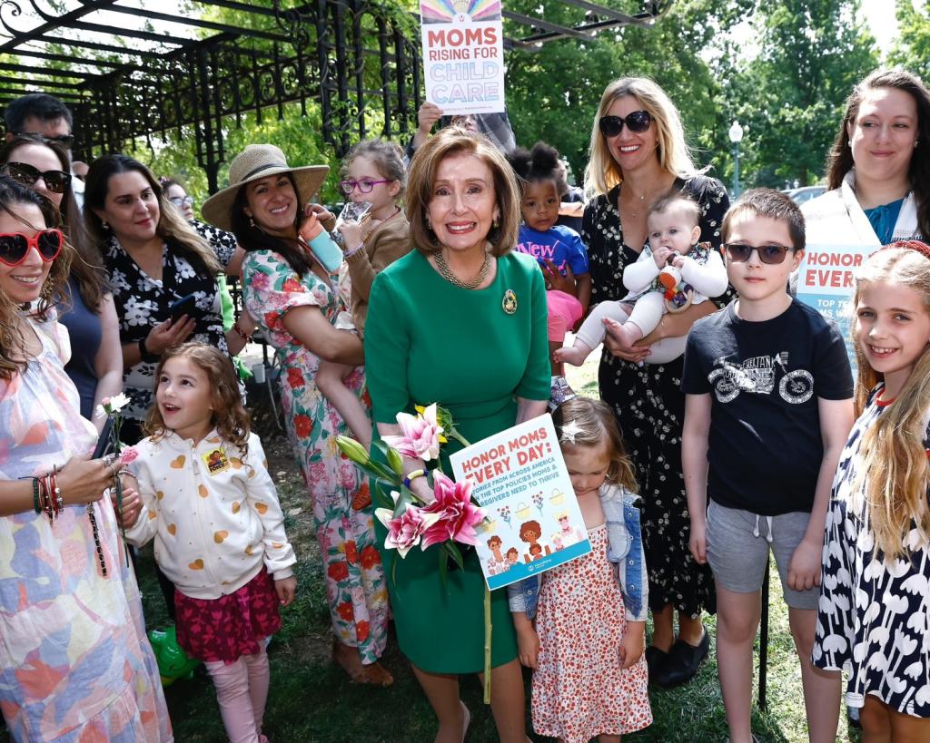 Speaker Emerita Nancy Pelosi at Mother's Day 2023 picnic