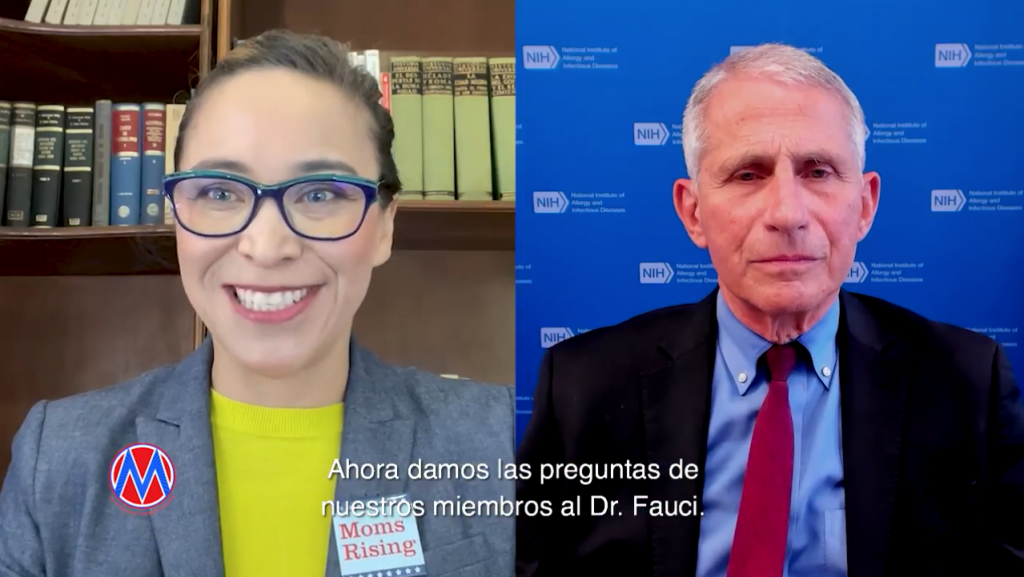 Dr. Anthony Fauci answers questions from MamasConPoder community members