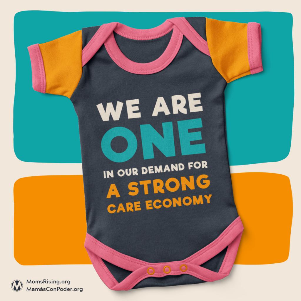 Strong Care Square onesie for Care Economy Storybook