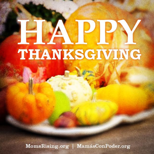 [IMAGE DESCRIPTION: A photograph of orange pumpkin and yellow squash with text "Happy Thanksgiving" on it]