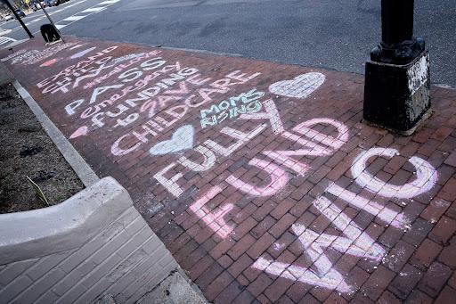 Valentine's Day family policy chalk messages