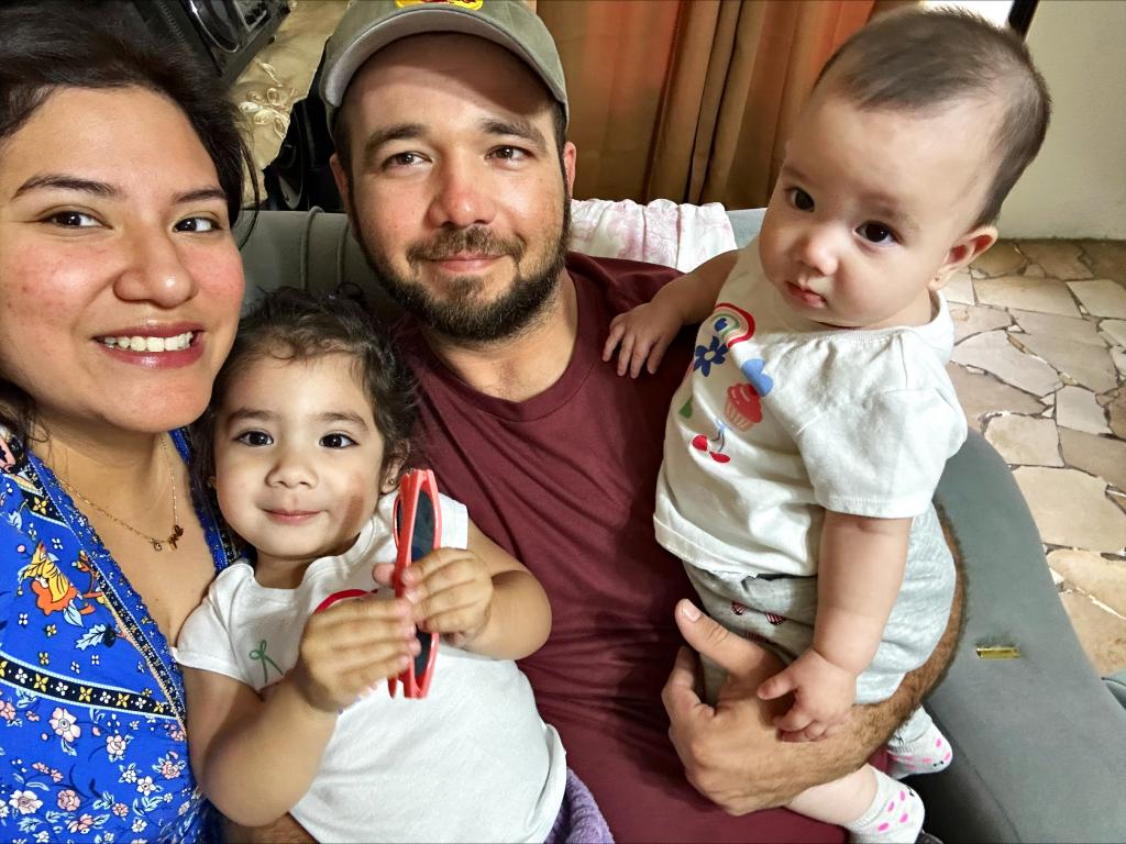 MomsRising member Kat with her family