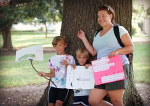 Stephanie with her kids