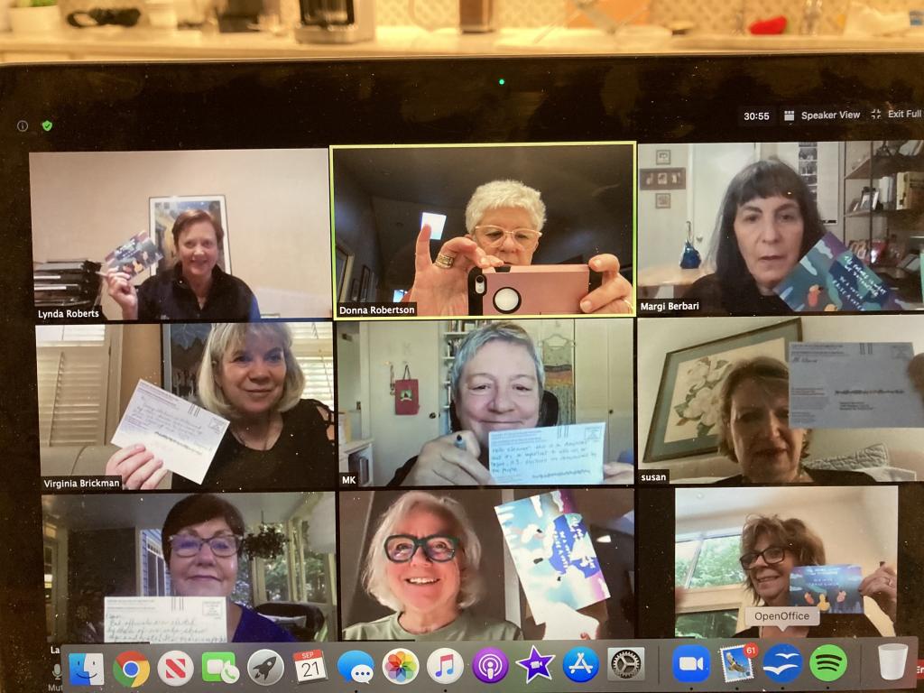 Photo of MomsVote volunteers 2020 on zoom