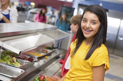 Latina Girl in Snack Line | MomsRising.org