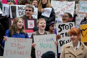 Photo of an anti-gun violence rally by MDGovpics on Flickr. 