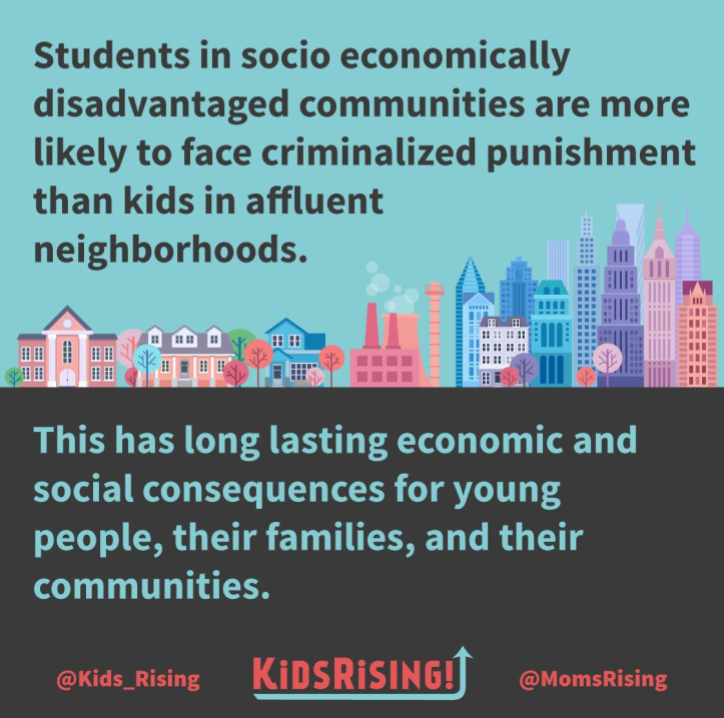 Students in socioeconomically disadvantaged communities are more likely to face criminalization than kids in affluent neighborhoods